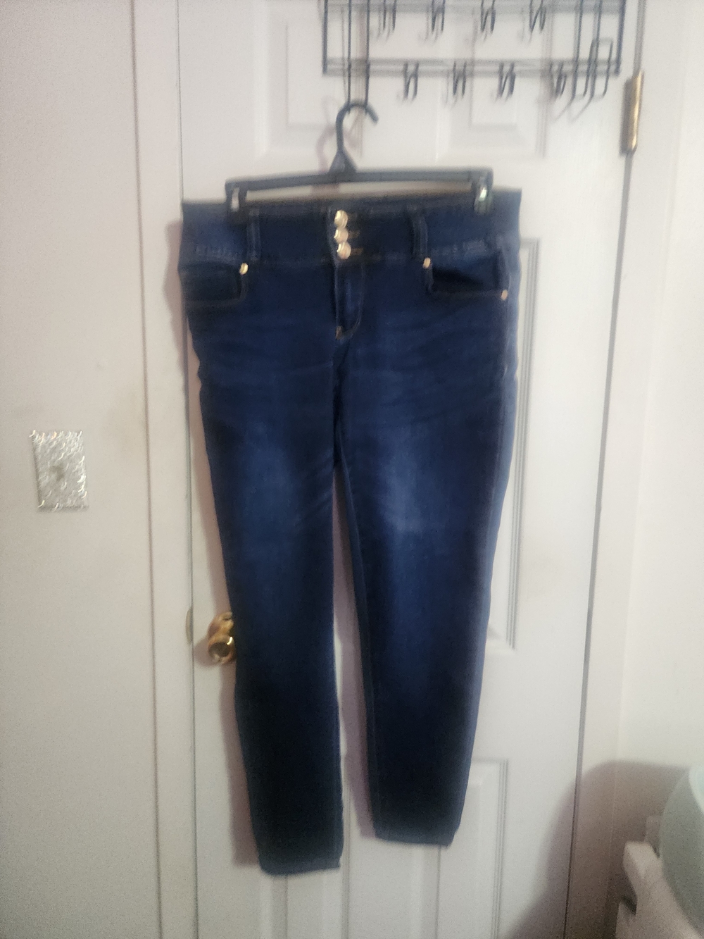 Wax Jean Women's Skinny Jeans in Dark Blue